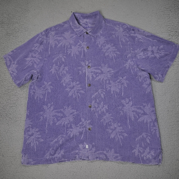 Tommy Bahama Shirt Mens XL 100% SILK Palms Camp Resort Vacation - Picture 1 of 7